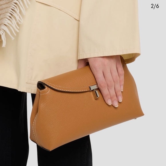 Toteme T-Lock Top Handle Bag in Pebble Grain Leather - Picture 5 of 5